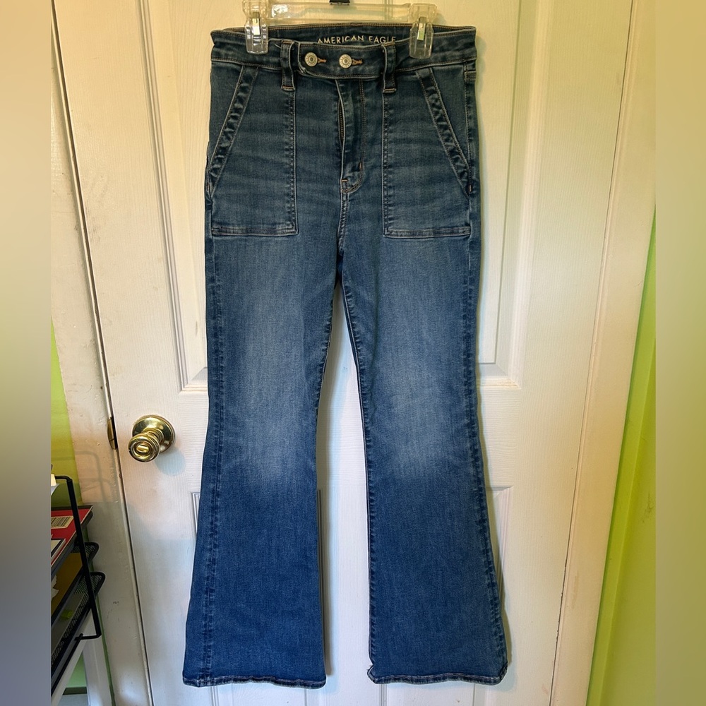 American Eagle Outfitters High Rise Flare 6